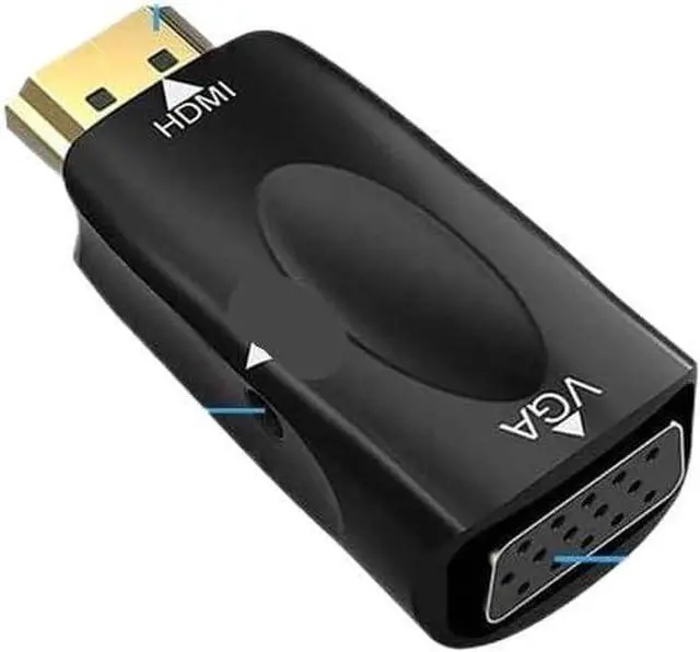 Alt view image 4 of 7 - HDMI-Compatible to VGA Converter Cable HD 1080P Digital Adapter with Audio Headphone Ja1ck
