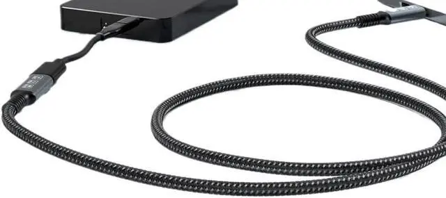Alt view image 2 of 7 - USB4 8K Cable 4 Compatible USB 4 t2y>pe-c Male to Female Extension Cable Ultra HD 8K@60Hz 100W(0.8m)