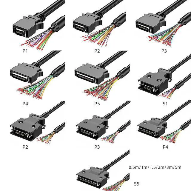 Alt view image 6 of 7 - QMQJIA SCSI Connection Wire with Terminals CN14P CN20P CN26P CN36P CN50P with Push-up/Screw Fixation Various Interfaces 6 Length