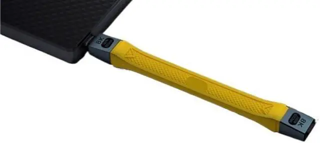 Alt view image 3 of 7 - 5 Type C USB4 2.0 Cable 80Gbps Gen4 USB C to egpu 16K PD 240w o/*ne-Way 120Gbps Short Cable Compatible 4/3(Yellow)