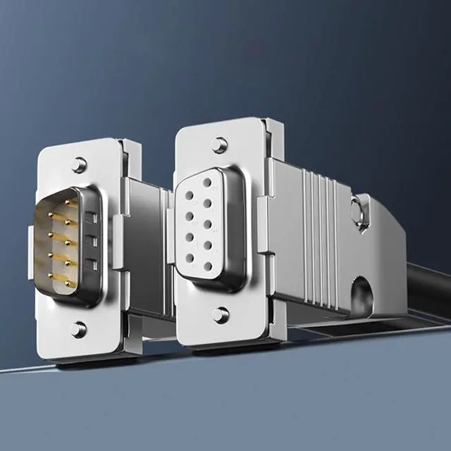 Alt view image 6 of 7 - QMQJIA 9Pin RS232 Cable Male/Female Connectors Wire 28AWG Shielded Extension Cord for Computers