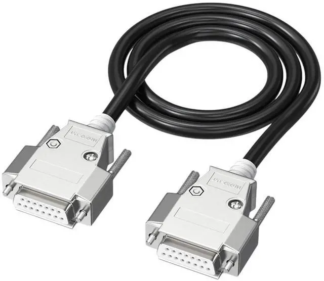 Main image of QMQJIA 1.5m-30m DB15 Extension Data Cable Male/Female Connectors 2 Row 15Pin Cord Wire for Industrial Control Instrument