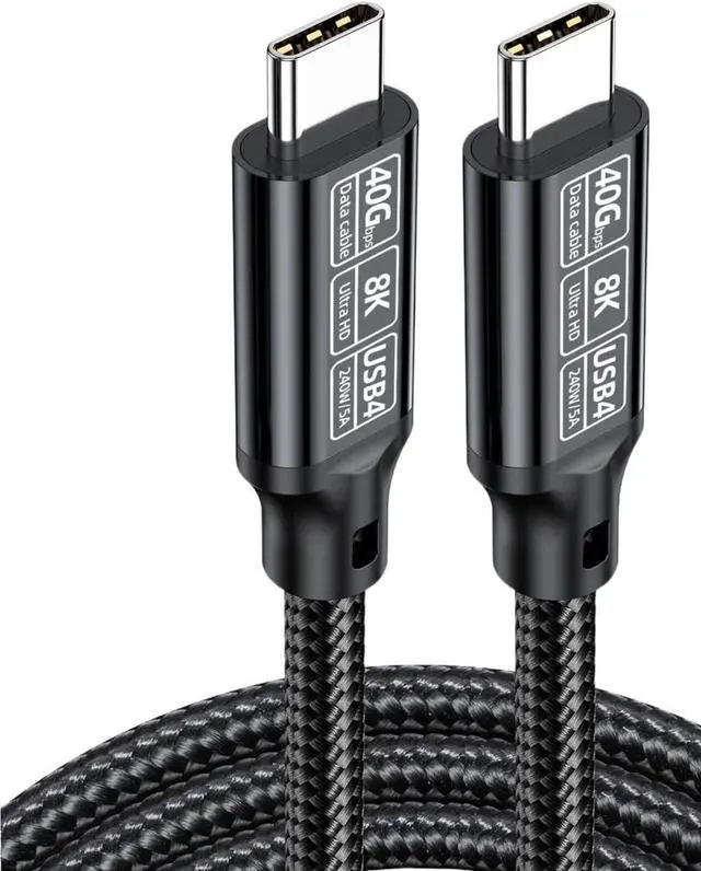 Main image of USB-C Data Cable t2y>pe-c Ended C to C 8K@60Hz 40Gbps Transmission high Speed 240W 5A 48V Fast Video Cable(1.5m,H)