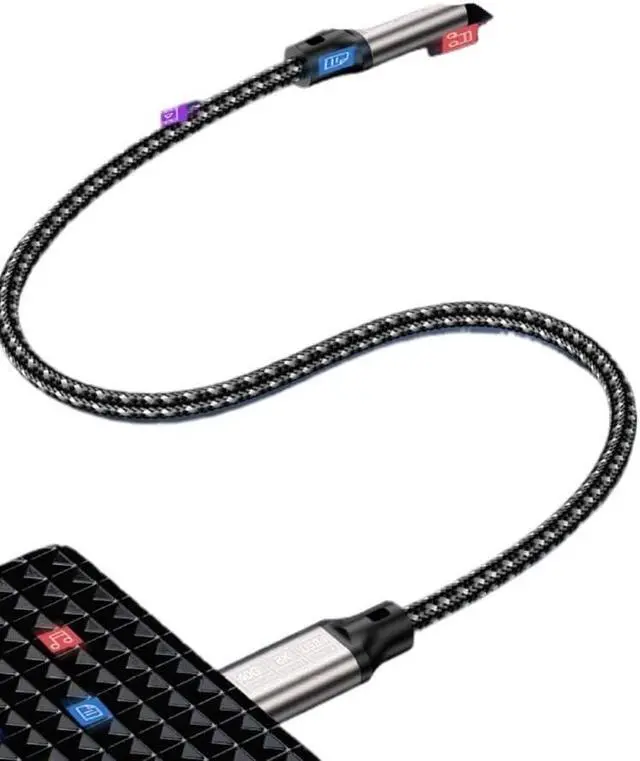 Alt view image 5 of 5 - USB-C Data Cable t2y>pe-c Ended C to C 8K@60Hz 40Gbps Transmission high Speed 240W 5A 48V Fast Video Cable(1.5m,H)