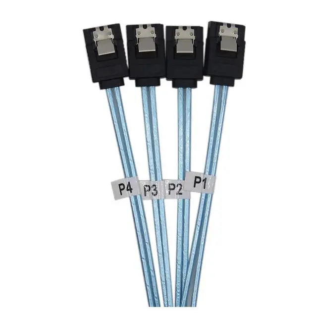 Alt view image 5 of 6 - S-AS Cable Sata Cable High Speed 6Gbps 4 Ports/Set for Server 0.5 Meter