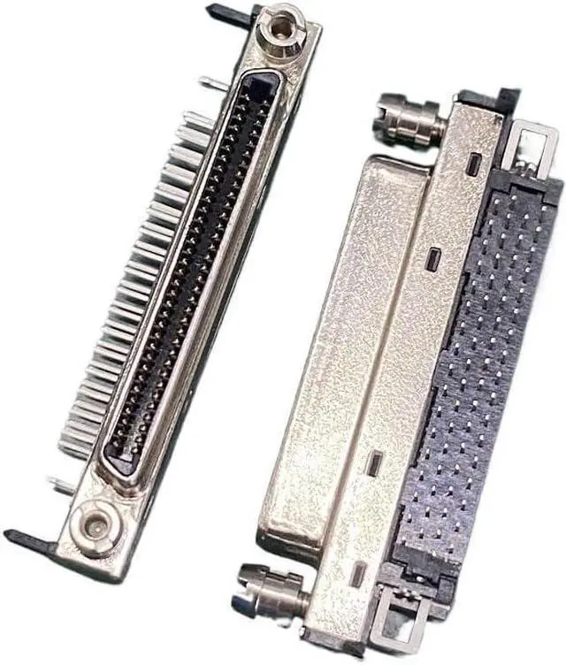 Main image of SCSI VHDCI68 VHDCI 68P V68 V.68 Single-Layer Female Adapter 90 Degree Plug-in Female Connector(Made in China Type)