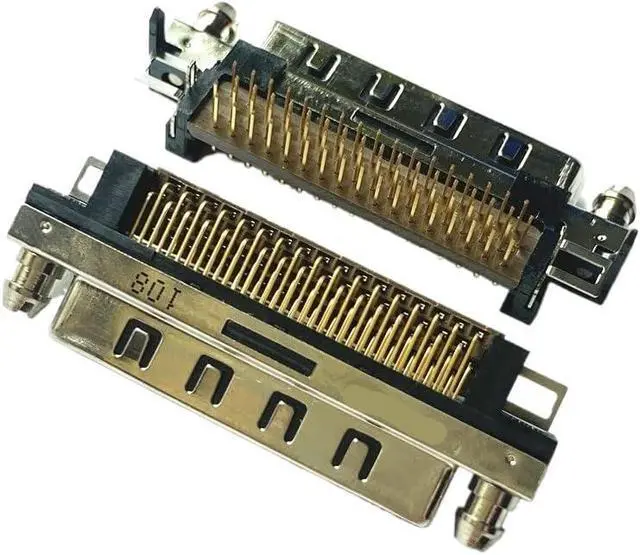 Alt view image 4 of 7 - SCSI VHDCI68 VHDCI 68P V68 V.68 Single-Layer Female Adapter 90 Degree Plug-in Female Connector(Made in China Type)