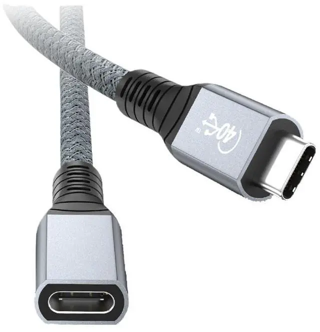 Main image of 4 t2y>pe-c Extension Cable USB4 Extend 40Gbps Data Cable 8K@60Hz PD 5A/100W t2y>pe-c Data Wire(0.5m)