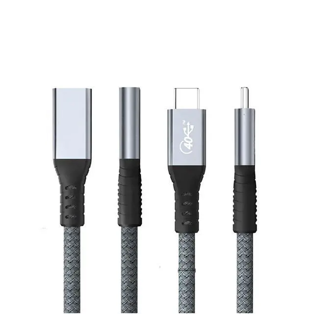 Alt view image 5 of 5 - 4 t2y>pe-c Extension Cable USB4 Extend 40Gbps Data Cable 8K@60Hz PD 5A/100W t2y>pe-c Data Wire(0.5m)