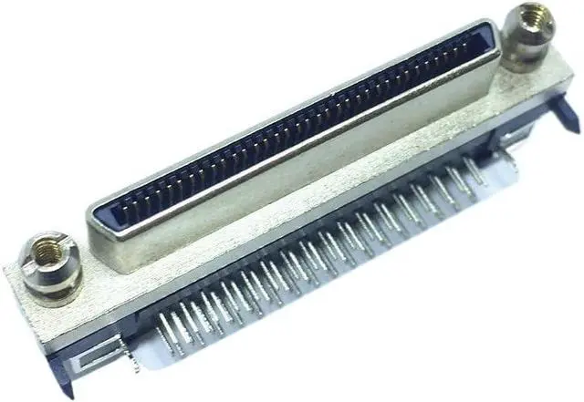 Alt view image 5 of 6 - SCSI 68P Single-Layer Female Head 90 Degree Plug-in VH+DCI 68P Female Connector