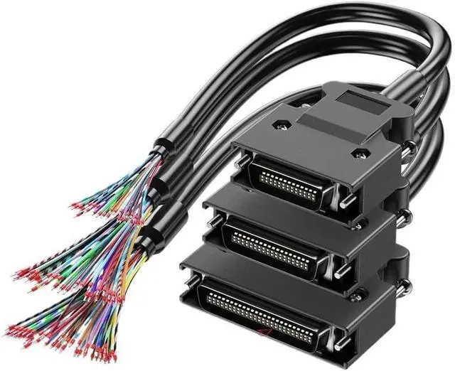 Alt view image 2 of 6 - CN14/20/26/36/50 Pin SCSI Servo Connector Cable with Terminal Signal Head Double Shield(CN50P-Screw Style)