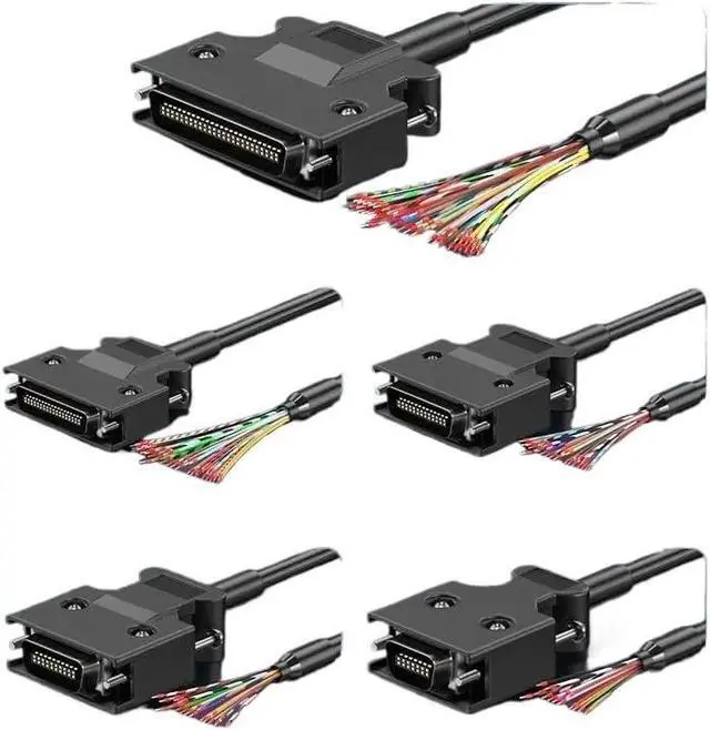 Alt view image 6 of 6 - SCSI Connector Wire with Terminal 14/20/26/36/50Pin MDR Male Servo Receptacles Cable Double-Layer Shielded SCSI Servo Line(CN20P-Screw Style,1M)