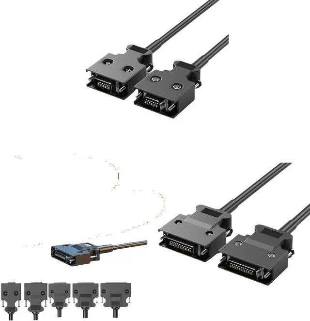 Alt view image 2 of 7 - 462B SCSI Connection Cable CN14P CN20P CN26P CN36P CN50P Connectors 50cm to 500cm for Tape Libraries Scanners(1.5m,Screw Type CN36P)