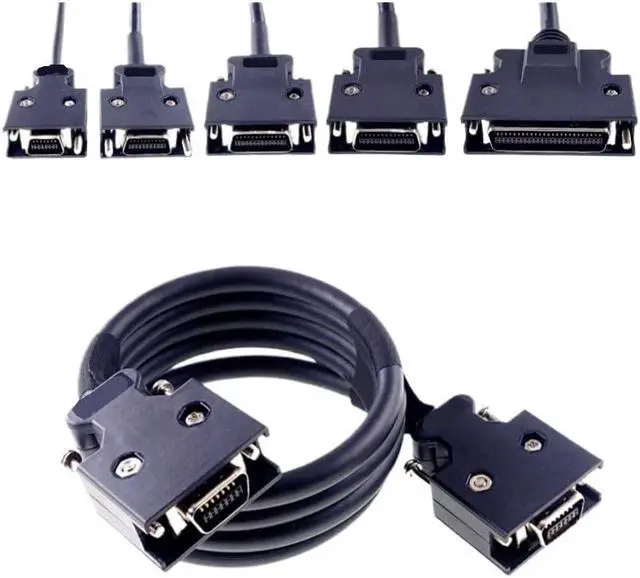 Alt view image 2 of 7 - 1 Pc SCSI Connector Cable MDR 14 20 26 36 50 Positions Male to Male Plug Adapter Cable 1 Meter Extension Soldered Assembly(SCSI 20 Pin)