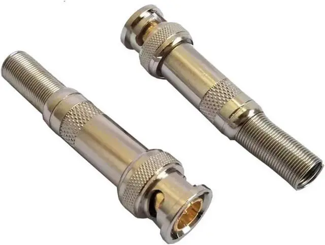 Alt view image 3 of 6 - 10PCS Special BNC Video Connector for Monitoring Engineering, Pure Copper Core, BNC/Q9 Head, 75-3/4/5 Video Connector