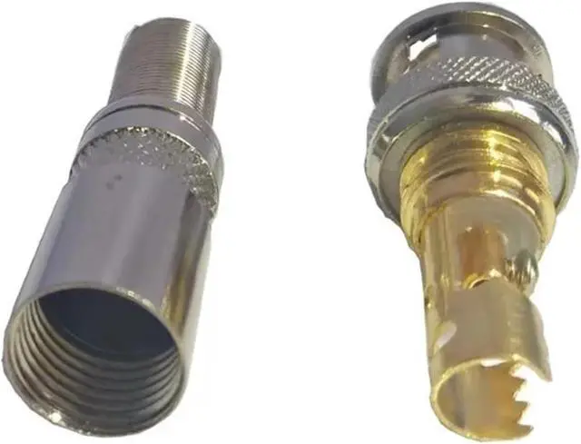 Alt view image 4 of 6 - 10PCS Special BNC Video Connector for Monitoring Engineering, Pure Copper Core, BNC/Q9 Head, 75-3/4/5 Video Connector