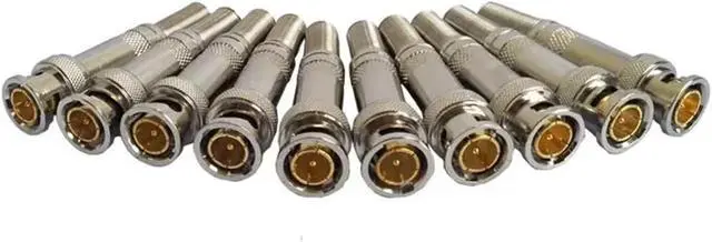 Alt view image 5 of 6 - 10PCS Special BNC Video Connector for Monitoring Engineering, Pure Copper Core, BNC/Q9 Head, 75-3/4/5 Video Connector