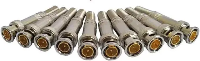 Alt view image 6 of 6 - 10PCS Special BNC Video Connector for Monitoring Engineering, Pure Copper Core, BNC/Q9 Head, 75-3/4/5 Video Connector