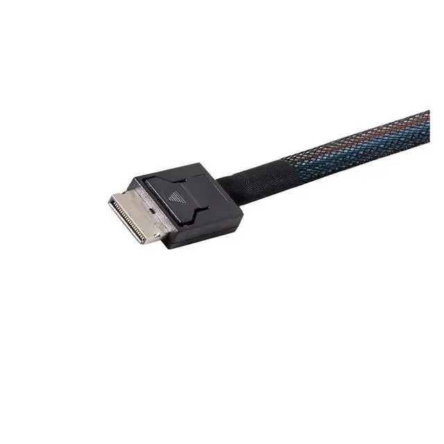Alt view image 3 of 6 - PCI-Express 4.0 S-AS SFF-8087 to Oculink SFF-8611 SFF-8612 PCBA Female Adapter with Bracket