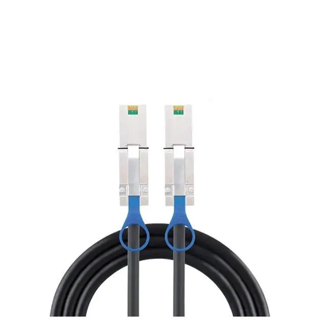 Alt view image 4 of 4 - 1M AS SFF 8088 26P External S-AS to S-AS High Density HD 8088 Male to 8088 Male Data Server Hard Disk Cable
