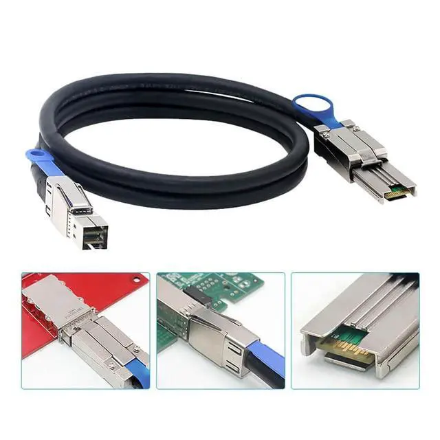 Alt view image 5 of 5 - S-AS SFF-8644 to SFF-8088 External Huge Storage Data Cable for JBOD Server