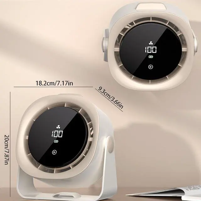 Alt view image 3 of 7 - Small Individual Desk Fan Energy Saving Low Design USB Rechargeable Cooling Fan Suitable for Bedroom Offices