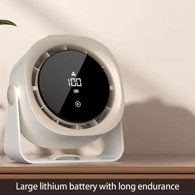 Alt view image 4 of 7 - Small Individual Desk Fan Energy Saving Low Design USB Rechargeable Cooling Fan Suitable for Bedroom Offices