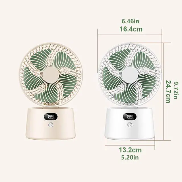 Alt view image 3 of 7 - Small Desktop Fan Motor Cooling Desk Fan Texture Ideal for Workstation Dorm Room