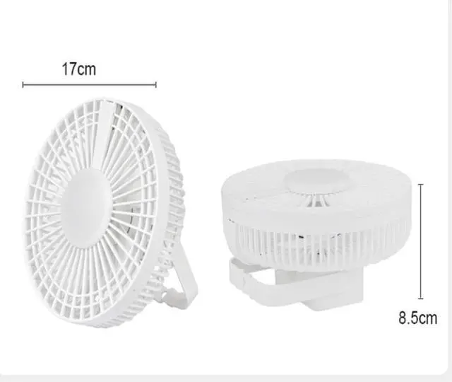 Alt view image 2 of 6 - Quiet Performance Adjustable Speeds Small Fan USB Charging Oscillating Desk 3 In 1 Lightweight And Portable Wall Easy to Carry