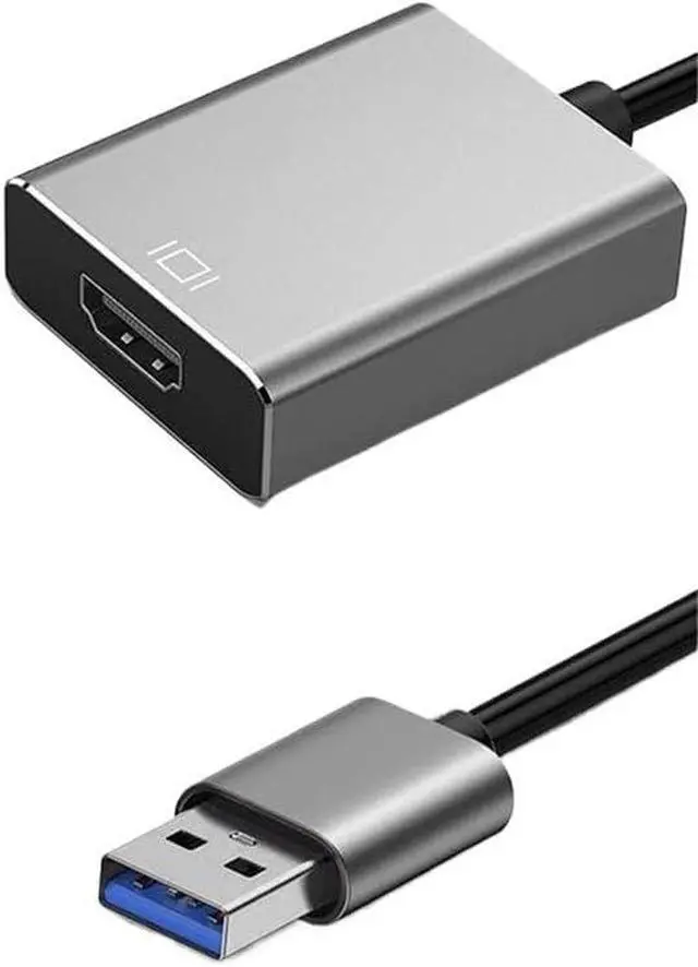 Alt view image 4 of 5 - USB to HDMI Converter Type C Adapter VGA Computer External M>oni>tor HD Line TV Projector(USB to 1HDMI for Mac)