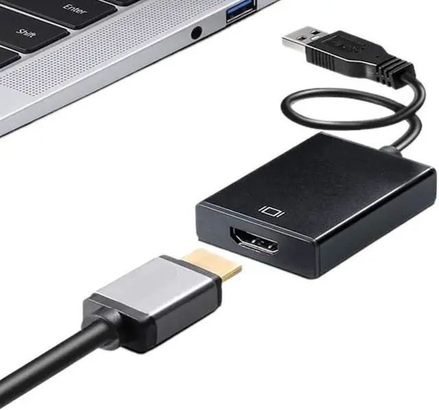 Alt view image 2 of 5 - USB 3.0 to HDMI Adapter 1080P USB 2.0 to HDMI-Compatible Converter External Video Card(USB2.0)
