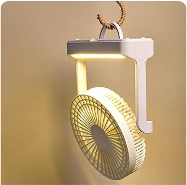 Alt view image 4 of 6 - Quiet Performance Adjustable Speeds Small Fan USB Charging Oscillating Desk 3 In 1 Lightweight And Portable Wall Easy to Carry