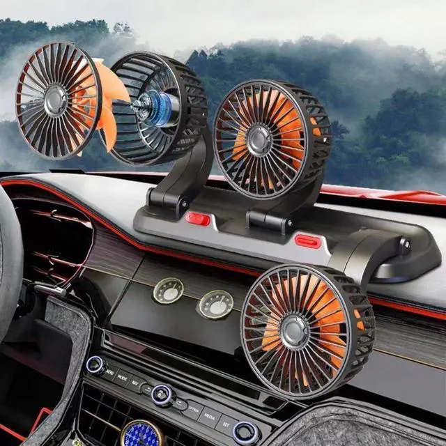 Alt view image 3 of 7 - Three Head Car Fan USB Powered Cooling Fan for Truck SUV Home Auto Cooling Vehicle Mounted Ventilation Heat Relief