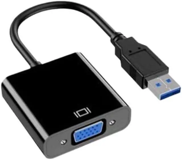 Alt view image 2 of 6 - B 3.0 to VGA Adapter Cable Converter Male to Female for PC HD TV Computer Projector TV