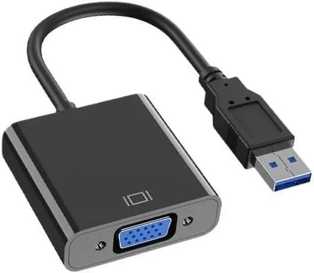 Alt view image 5 of 6 - B 3.0 to VGA Adapter Cable Converter Male to Female for PC HD TV Computer Projector TV