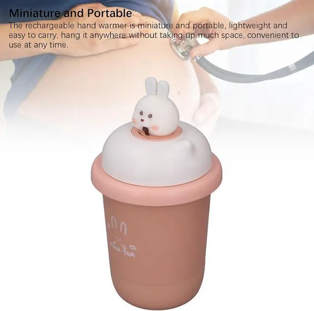 Alt view image 3 of 7 - 10000mAh Fast Heating Milk Tea Hand Warmer USB Rechargeable Pocket Heater for Home, Office and Outdoor