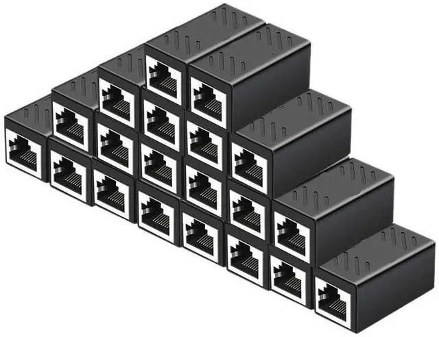 Main image of 10/20/30pcs Ethernet Cable Extender,RJ45 cat6 Coupler, Extender Connector - Ethernet Coupler Female to Female(20PCS)