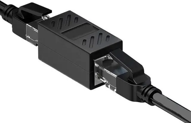 Alt view image 2 of 6 - 1/50Pcs RJ45 Coupler Ethernet Extender 1000Mbps LAN Connector Cat6/Cat5e Ethernet Cable Extender Adapter Female to Female(50pcs)