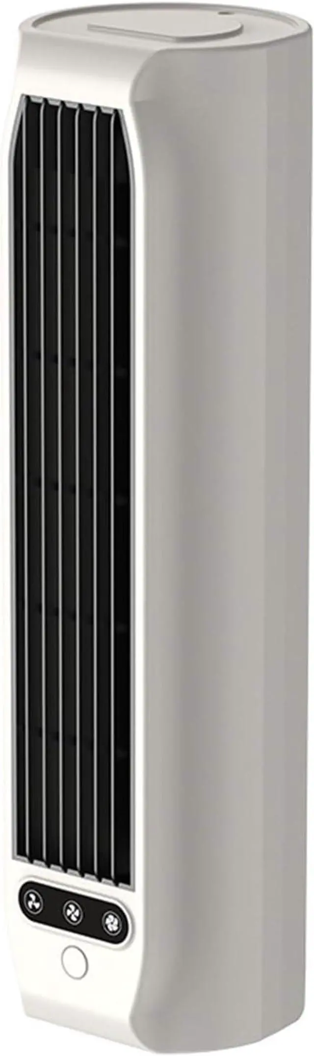 Main image of Portable Tower Fan Quiet USB Rechargeable Air Cooler with 3 Speeds & LED Touch Screen Circulating Fan Air Circulators for Bedroom Office Home (White) (B)