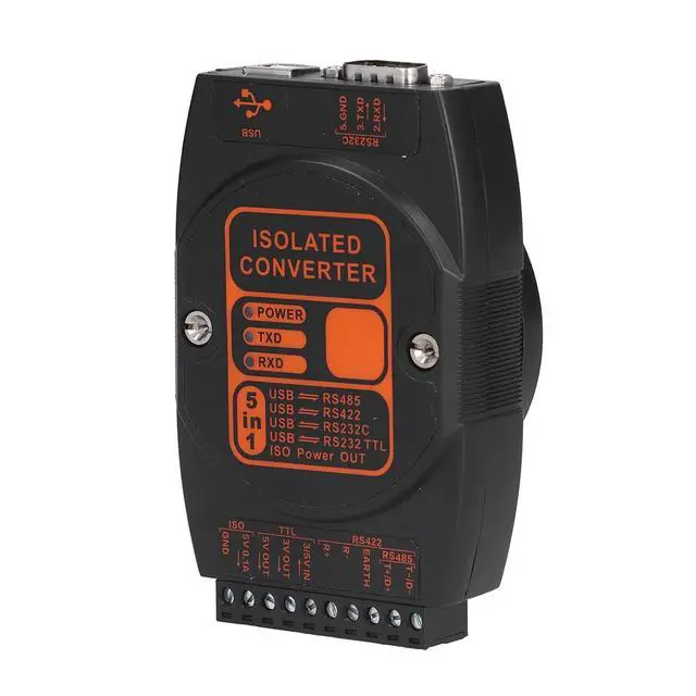 Alt view image 6 of 7 - Hyuduo USB to RS485 Adapter, Industrial Grade 5 in 1 Converter with 3 Optocoupler Isolation, for 422 232 TTL Interface and Long Distance Communication ((3Mbt Communication Rate))