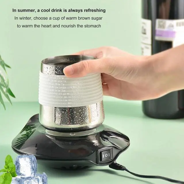 Alt view image 3 of 7 - USB Interface Coffee Cup Heater Coaster with Automatic Shut-Off Function, Electric Beverage Heater for Students, ABS Material