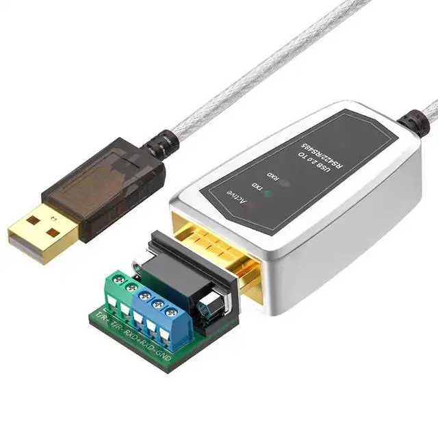 Alt view image 2 of 7 - USB to RS422 RS485 Adapter Board LED Indicators RS-485 RS-422 Cable Converter for 10 8 7 XP Port Adapter