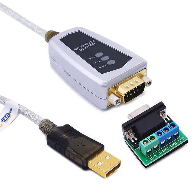 Alt view image 5 of 7 - USB to RS422 RS485 Adapter Board LED Indicators RS-485 RS-422 Cable Converter for 10 8 7 XP Port Adapter