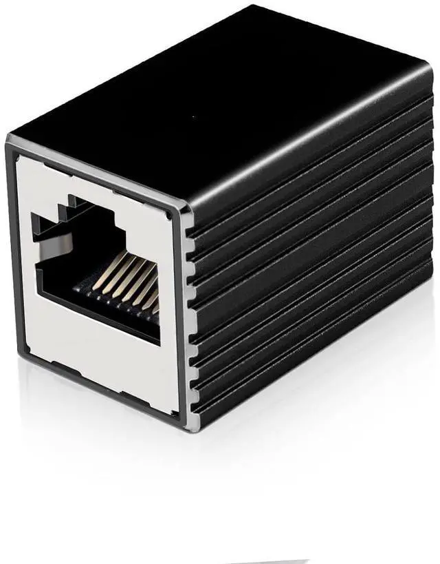 Main image of RJ45 10Gbps Ethernet Coupler Adapter Aluminum Alloy Female to Female Compatible with Cat5E Cat6 Cat7 Network Extender(10PCS,H)