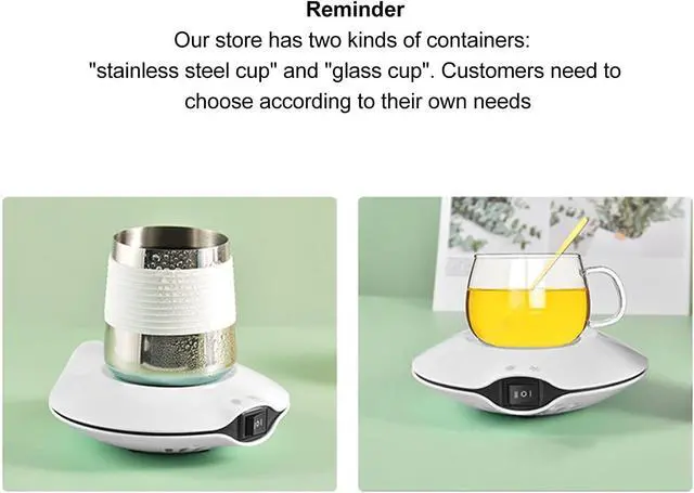 Alt view image 3 of 7 - Heating and Cooling Dual Purpose USB Coaster for Hot and Cold Drinks, Beverage Cup Warmer and Cooler Mat, White