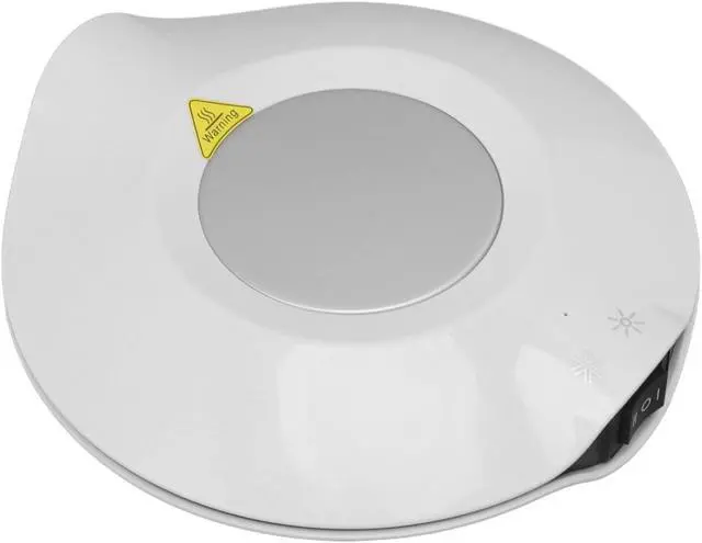 Alt view image 2 of 7 - Heating and Cooling Dual Purpose USB Coaster for Hot and Cold Drinks, Beverage Cup Warmer and Cooler Mat, White