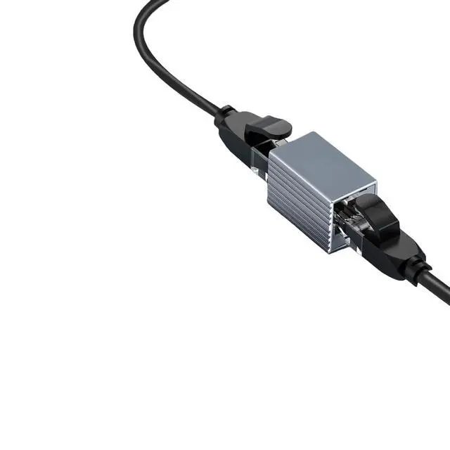 Alt view image 7 of 7 - RJ45 10Gbps Ethernet Coupler Adapter Aluminum Alloy Female to Female Compatible with Cat5E Cat6 Cat7 Network Extender(10PCS,H)