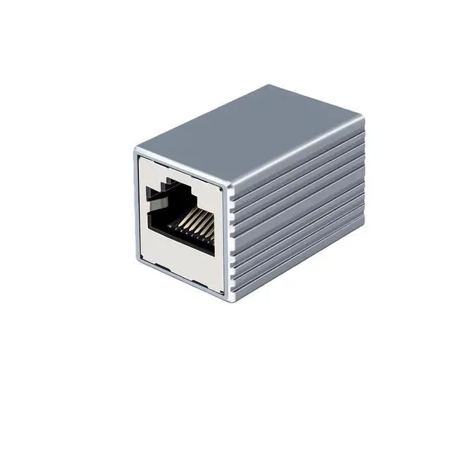 Alt view image 6 of 7 - RJ45 10Gbps Ethernet Coupler Adapter Aluminum Alloy Female to Female Compatible with Cat5E Cat6 Cat7 Network Extender(10PCS,H)