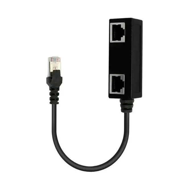 Alt view image 3 of 7 - 3 in 1 RJ45 Splitter LAN Ethernet Network RJ45 Connector Extender Adapter Cable for Networking Extension 1 Male to 2/3 Female(1 to 3)