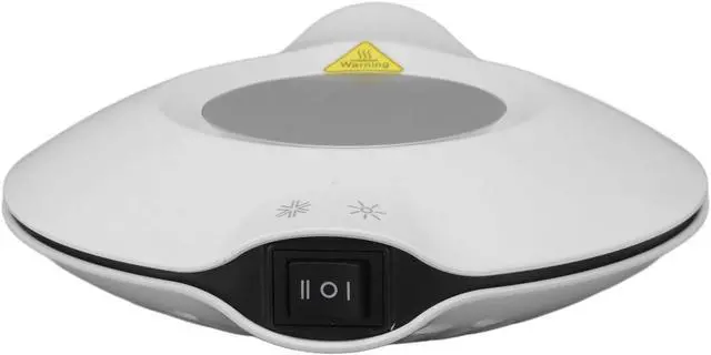 Alt view image 6 of 7 - Heating and Cooling Dual Purpose USB Coaster for Hot and Cold Drinks, Beverage Cup Warmer and Cooler Mat, White